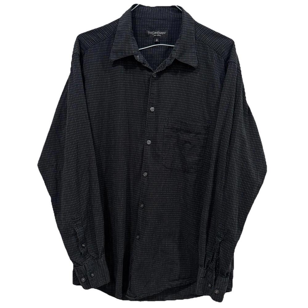 Men’s Ysl Yves Saint Laurent Pour Homme Shirt Siz… - image 7